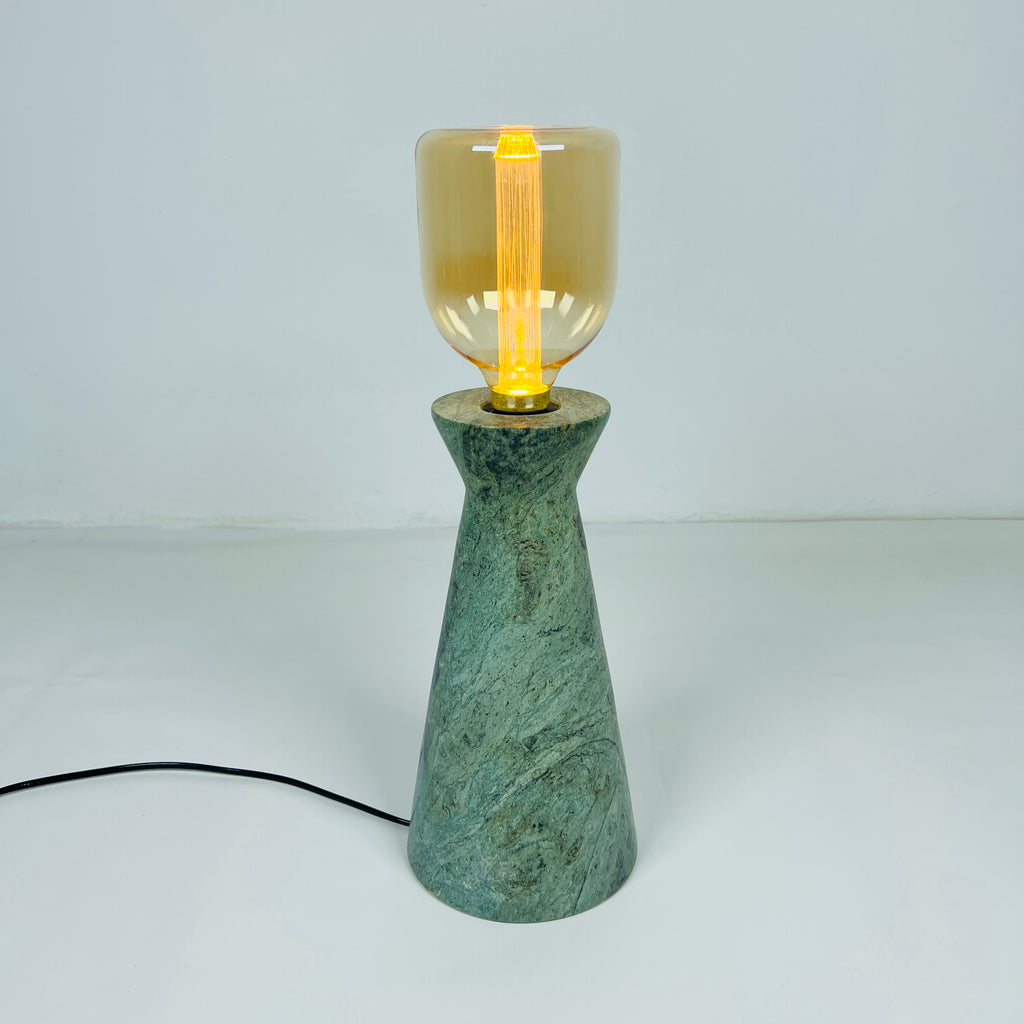 Upside Down Funnel Green Table Lamp