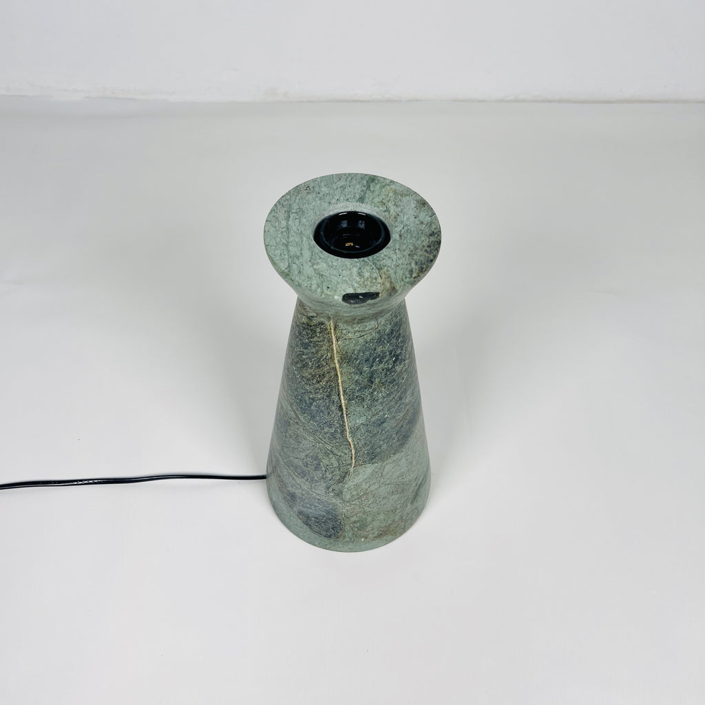 Upside Down Funnel Green Table Lamp