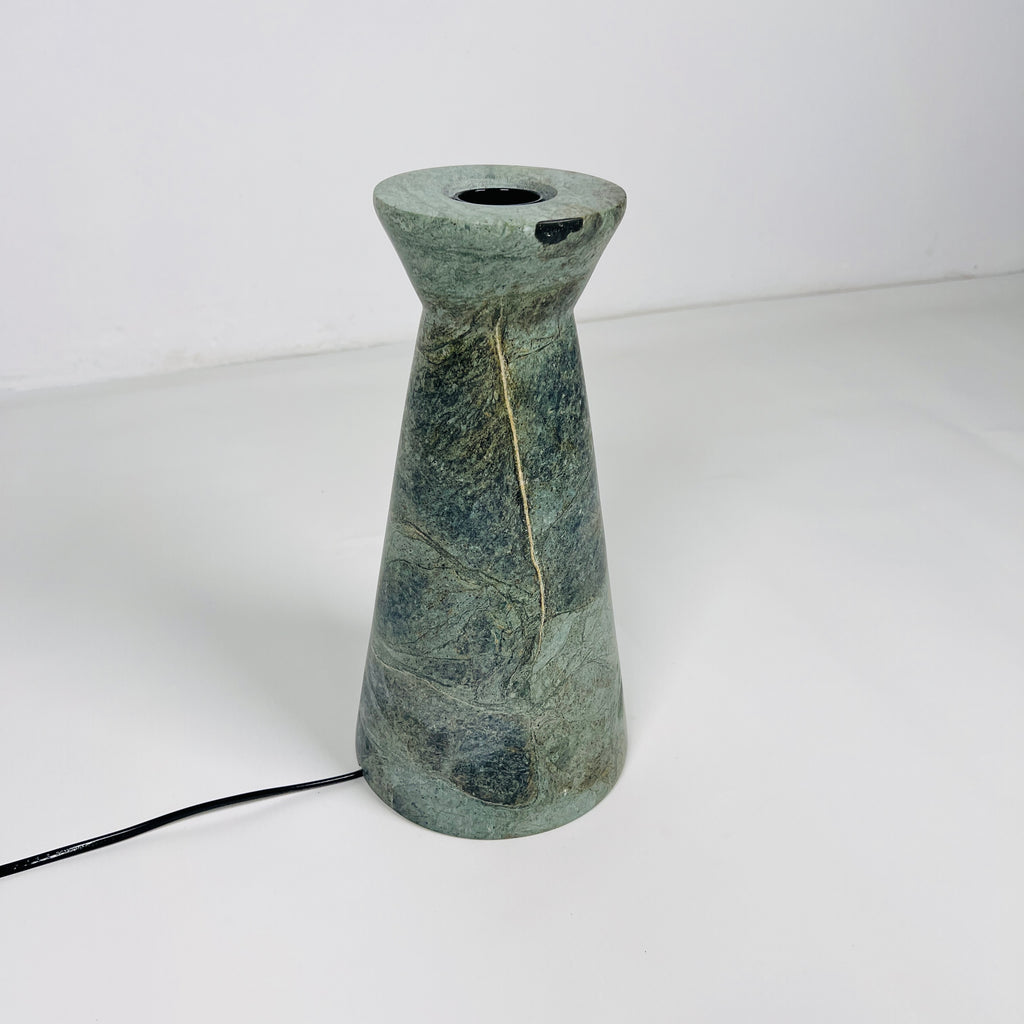 Upside Down Funnel Green Table Lamp