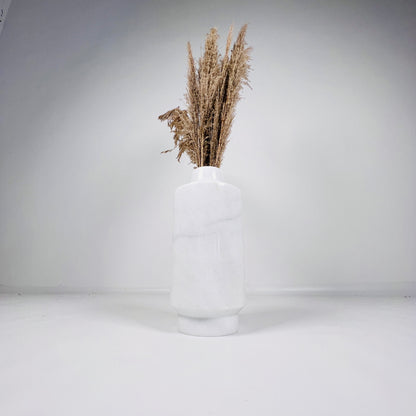 Cylindrical Vase - White