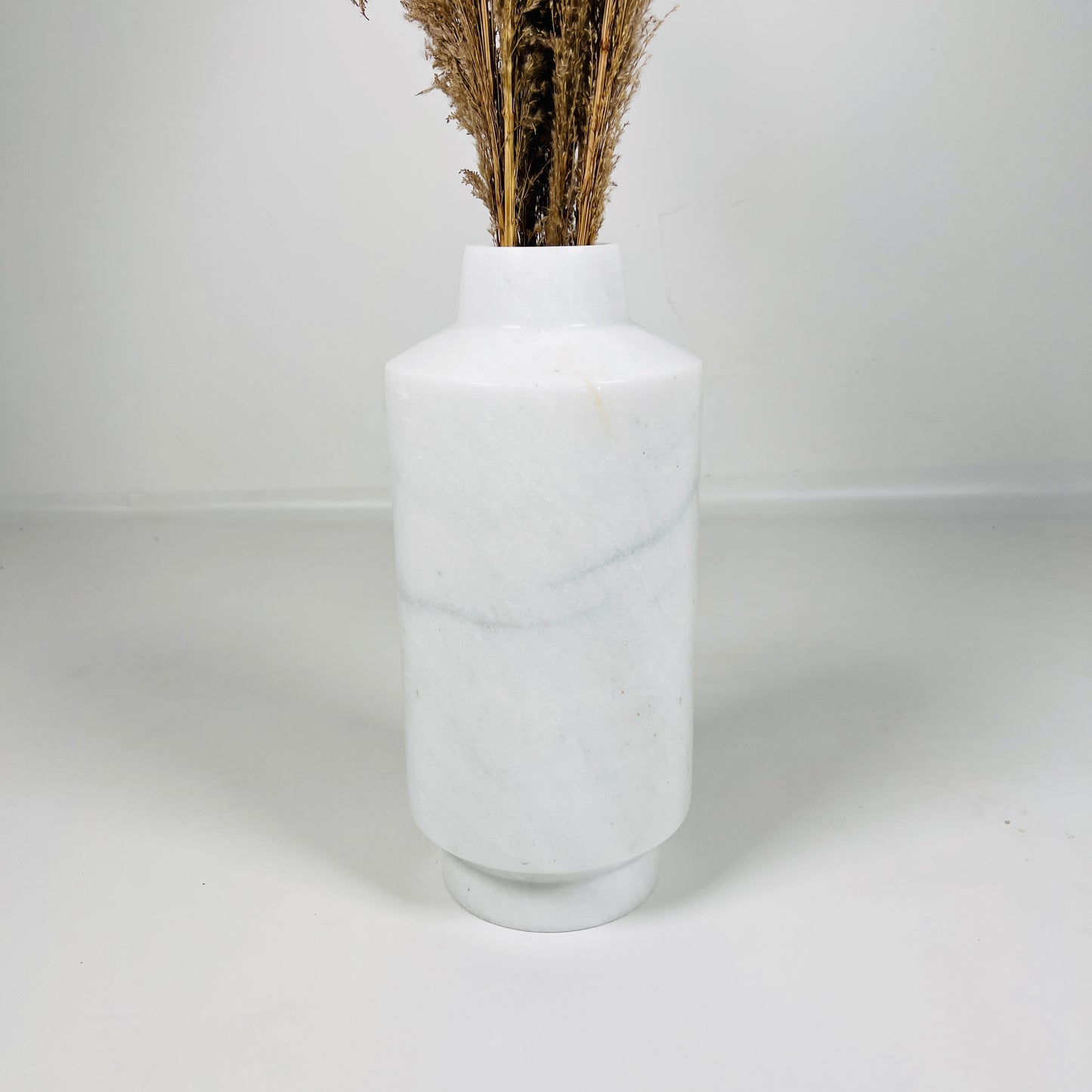 Cylindrical Vase - White