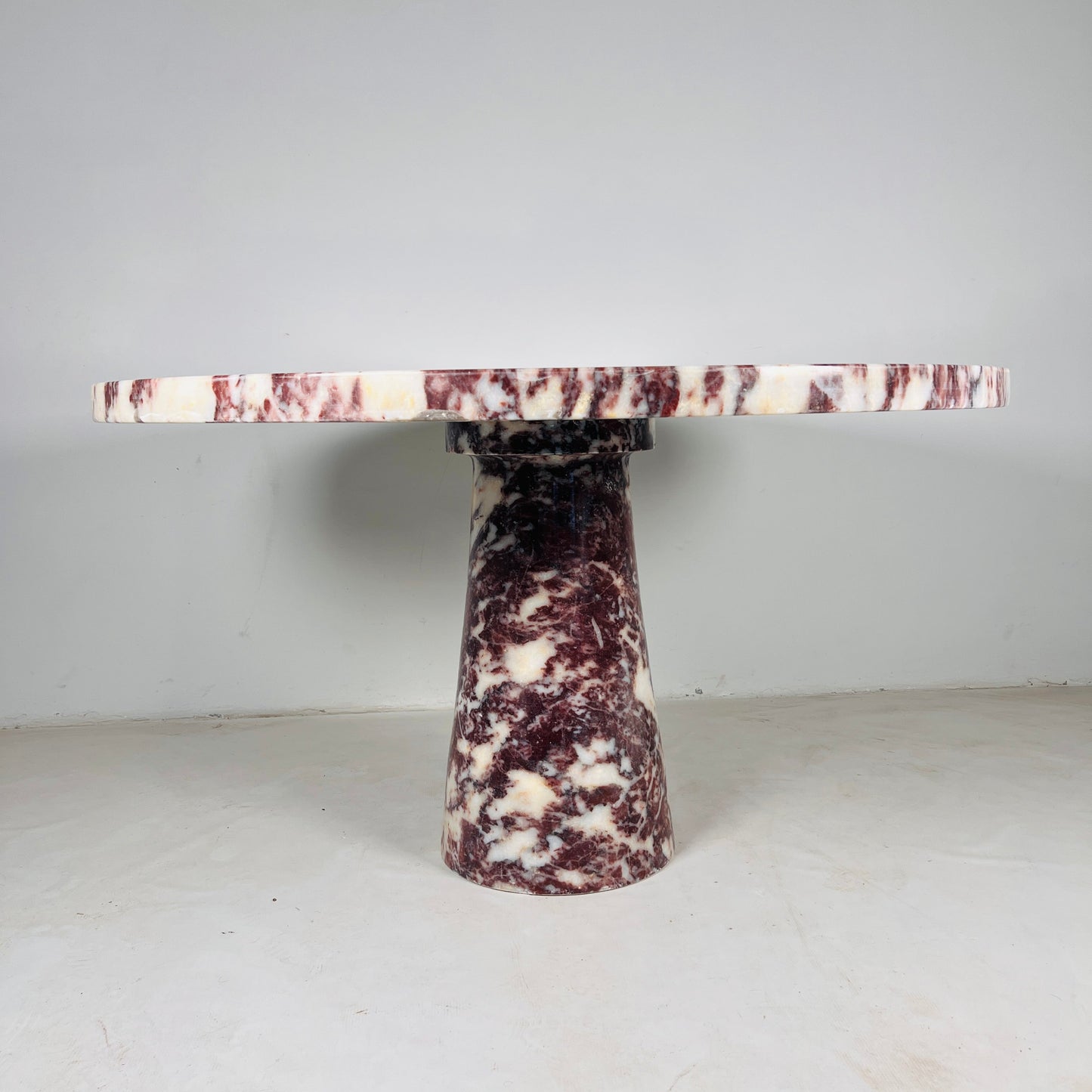 Helix Marble Table - Red & White