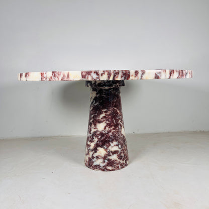 Helix Marble Table - Red & White