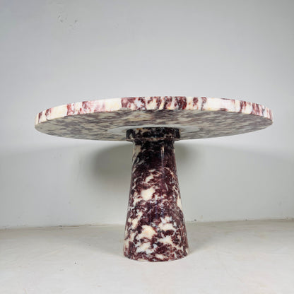 Helix Marble Table - Red & White