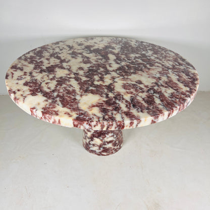 Helix Marble Table - Red & White