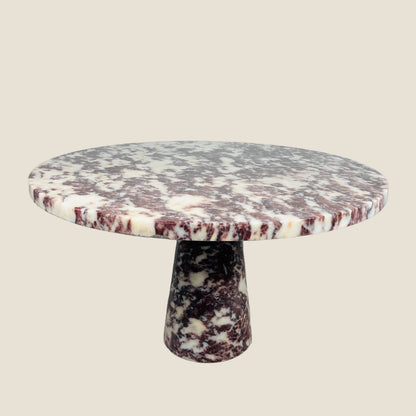 Helix Marble Table - Red & White