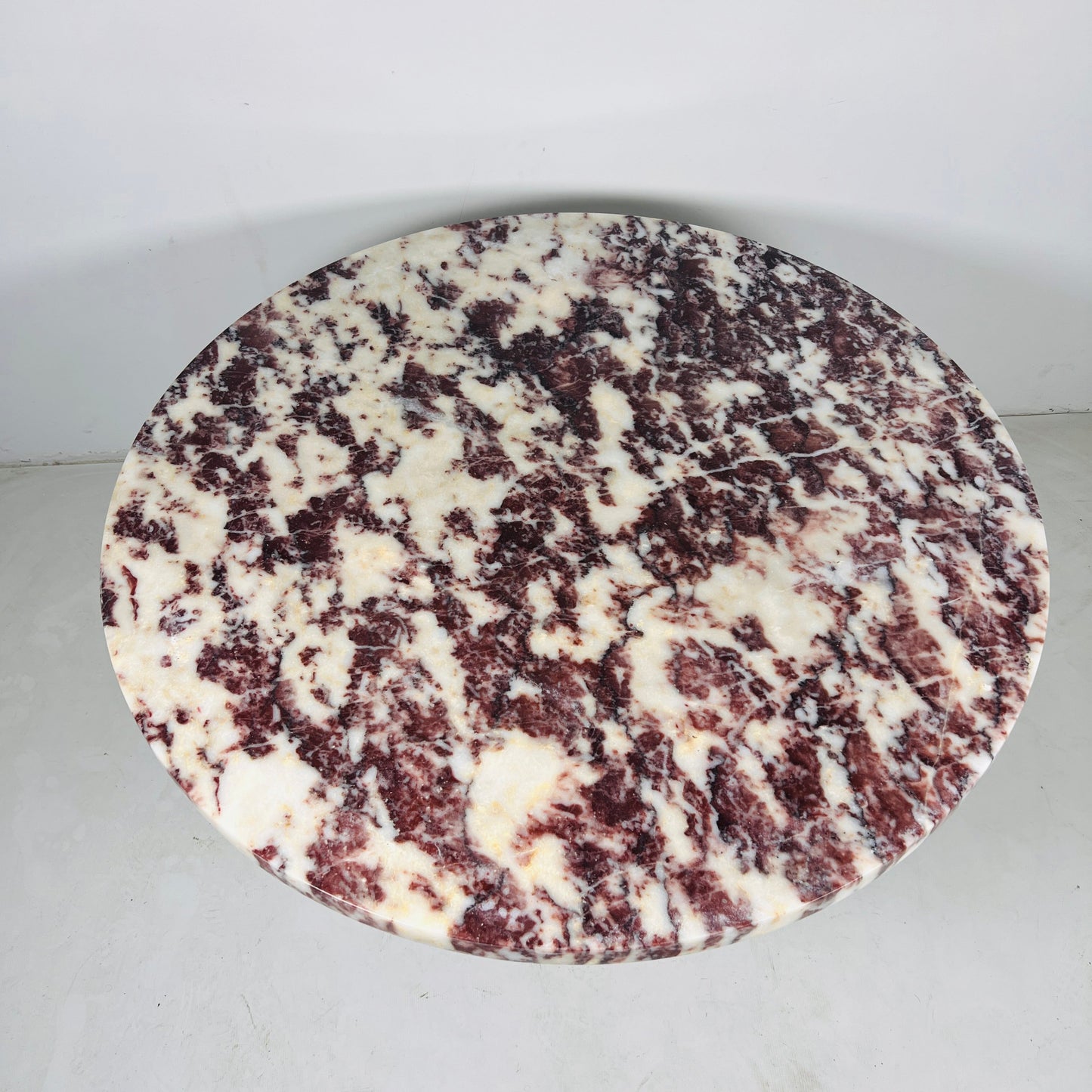 Helix Marble Table - Red & White