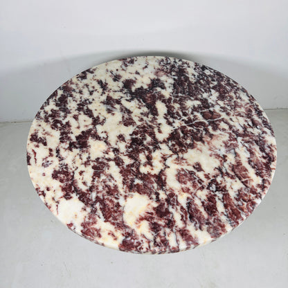 Helix Marble Table - Red & White