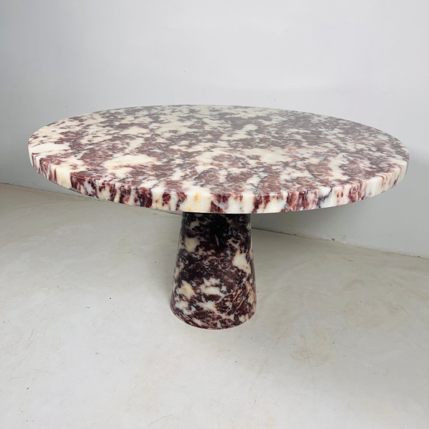 Helix Marble Table - Red & White