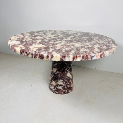Helix Marble Table - Red & White