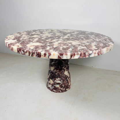 Helix Marble Table - Red & White