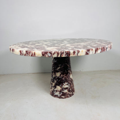 Helix Marble Table - Red & White