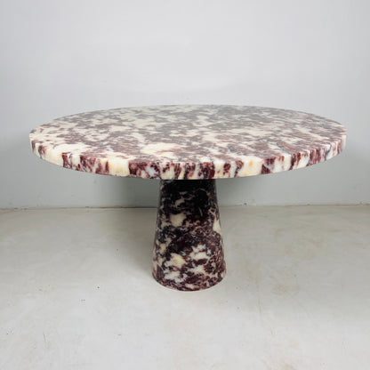 Helix Marble Table - Red & White