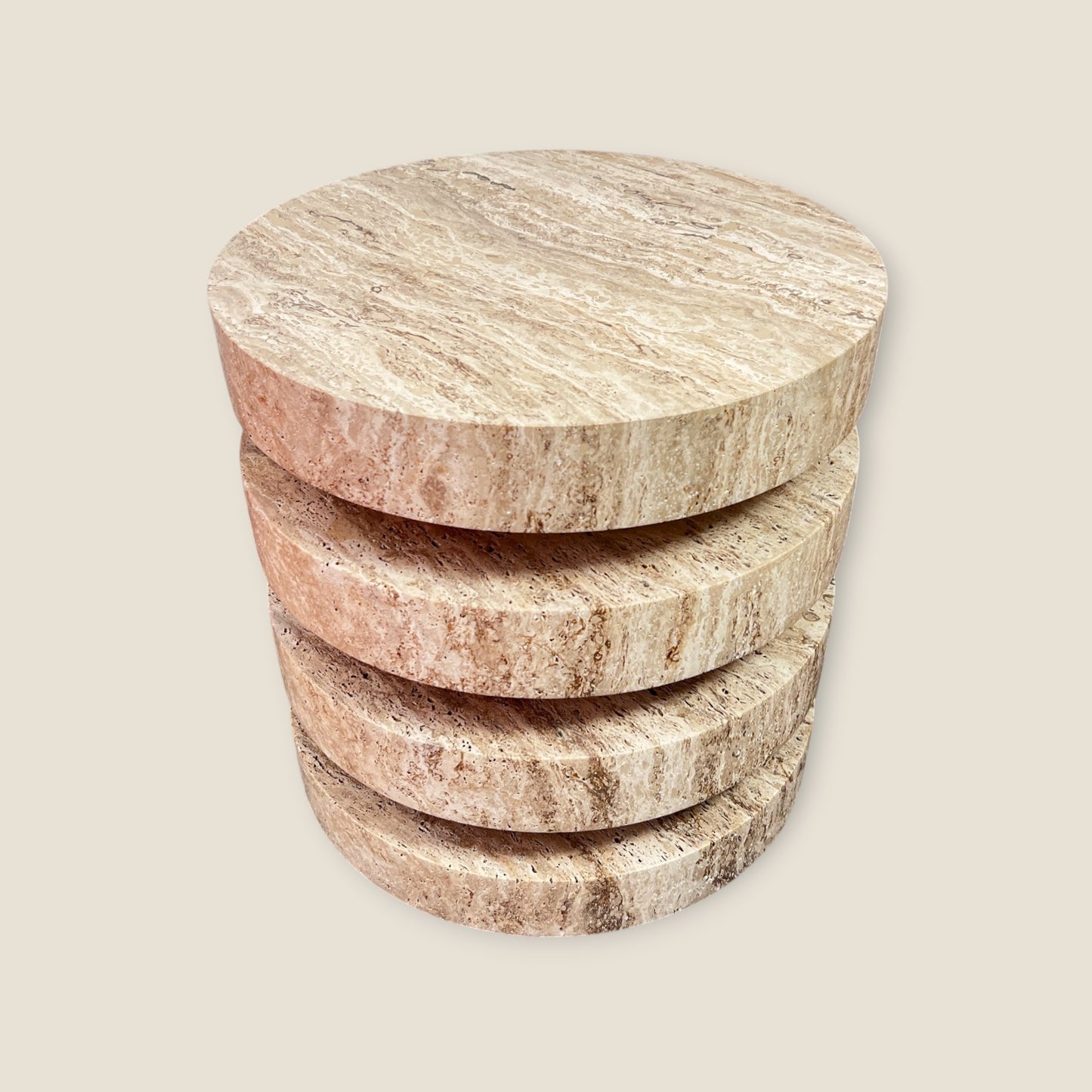 Layered Coffee Table - Travertine