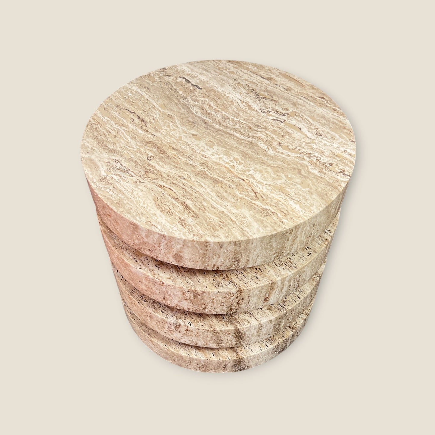 Layered Coffee Table - Travertine