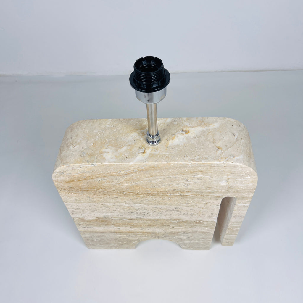 Elephant Travertine Table Lamp