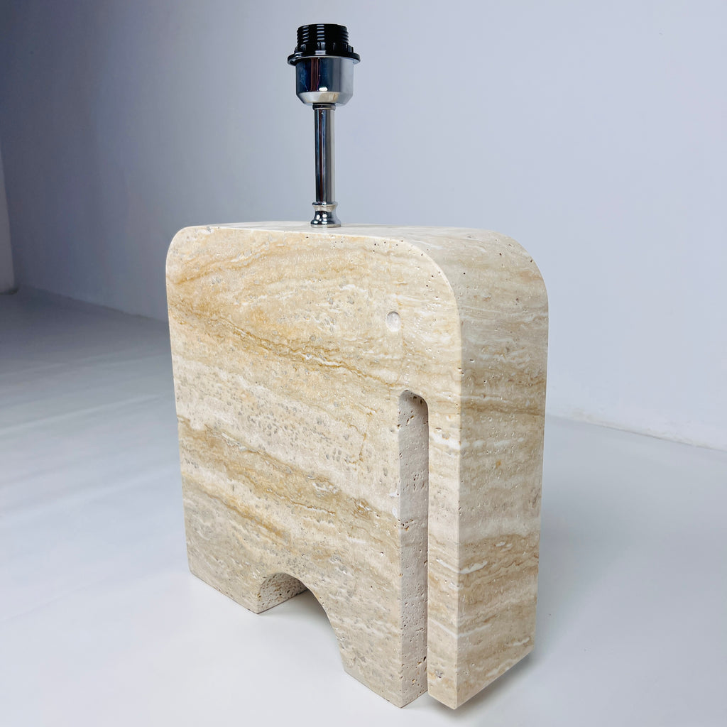 Elephant Travertine Table Lamp