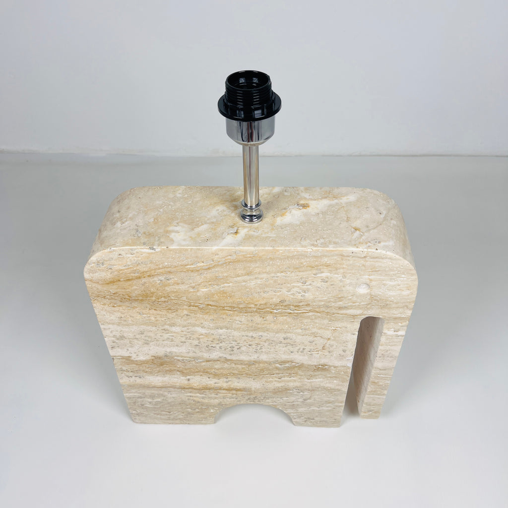 Elephant Travertine Table Lamp