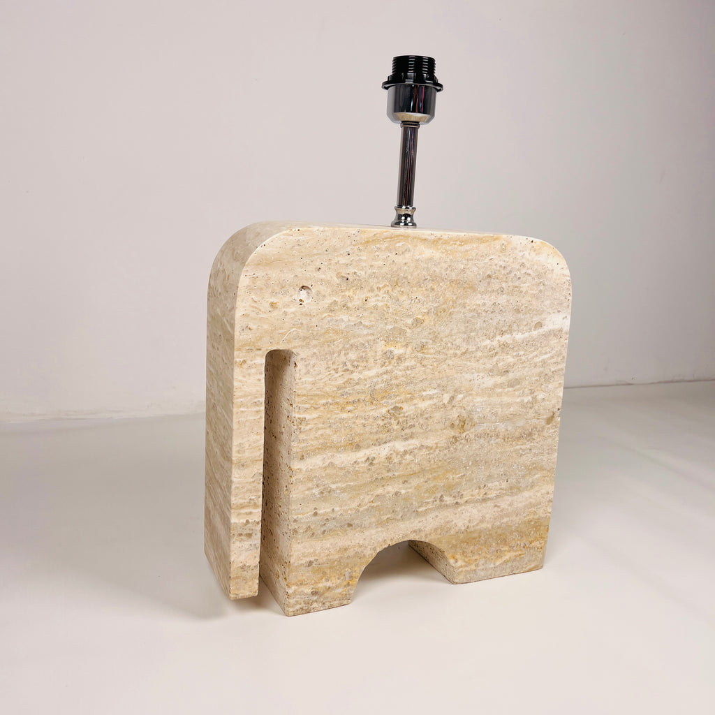 Elephant Travertine Table Lamp