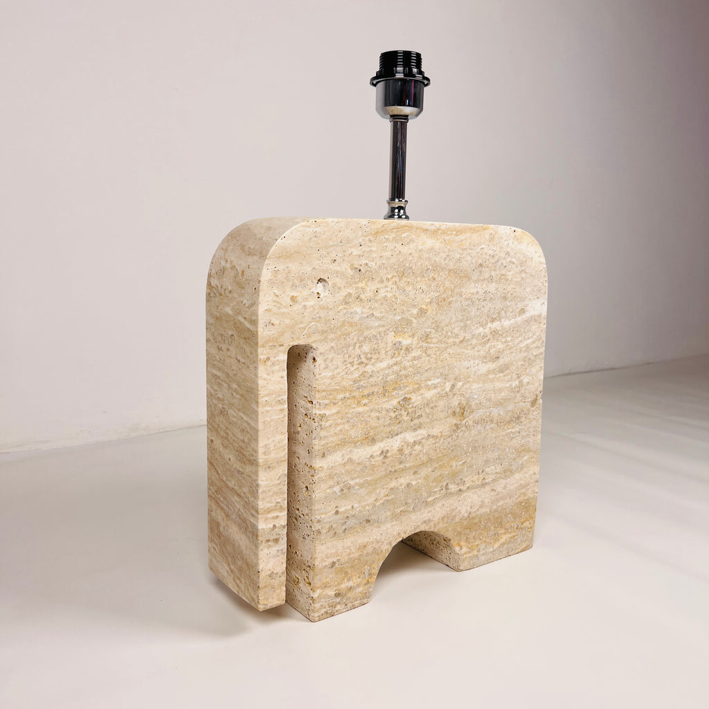 Elephant Travertine Table Lamp