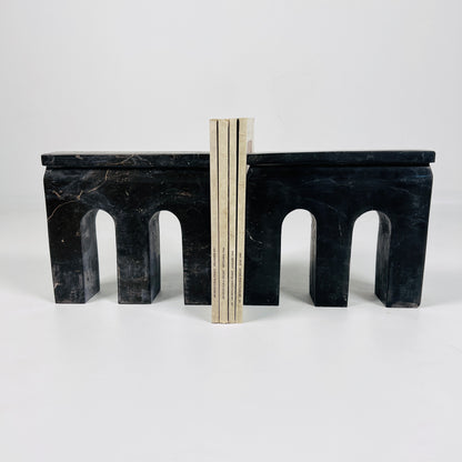 Tri-Arch Taxila Stone Book End Pair