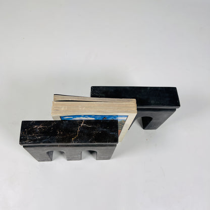 Tri-Arch Taxila Stone Book End Pair