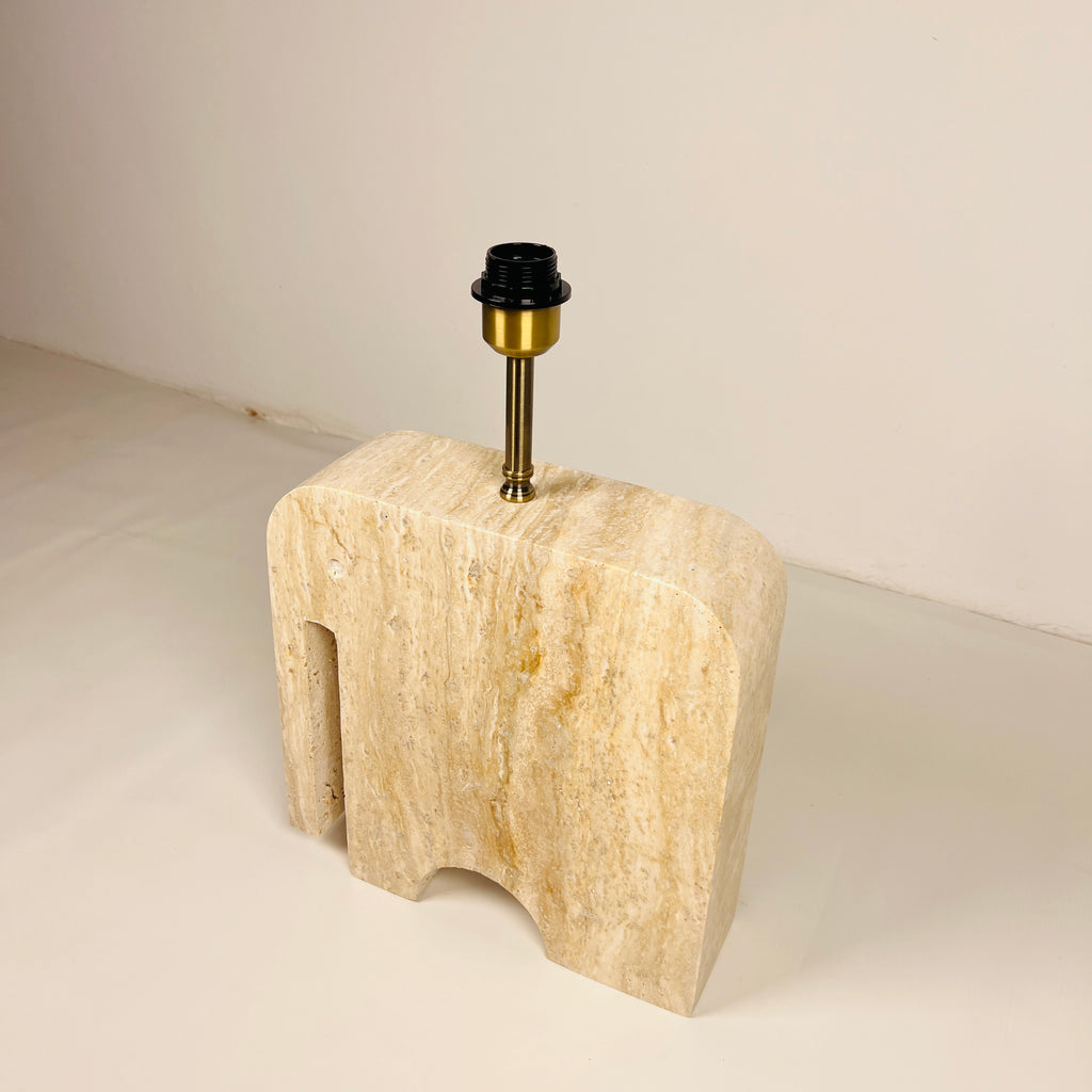 Elephant Travertine Table Lamp