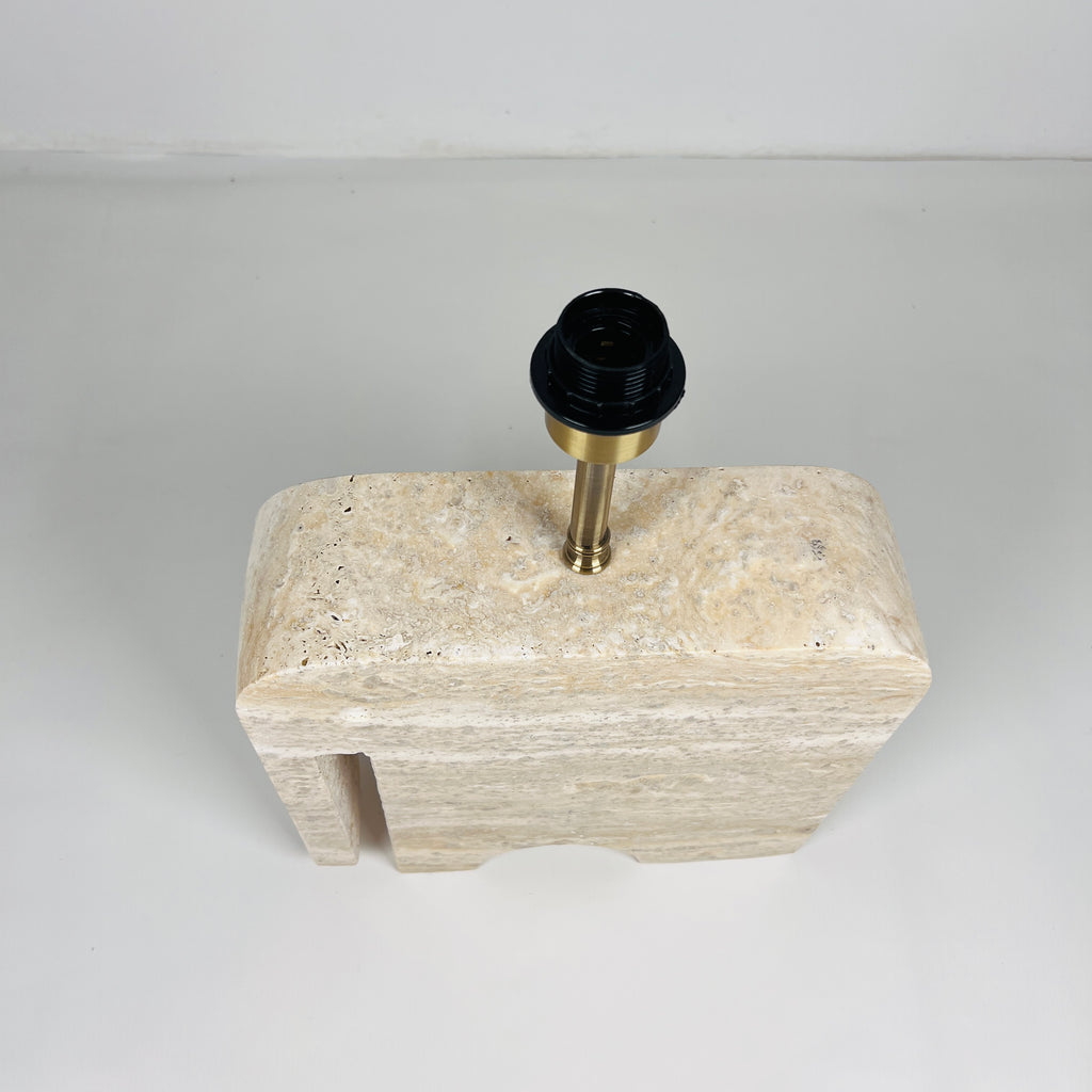 Elephant Travertine Table Lamp