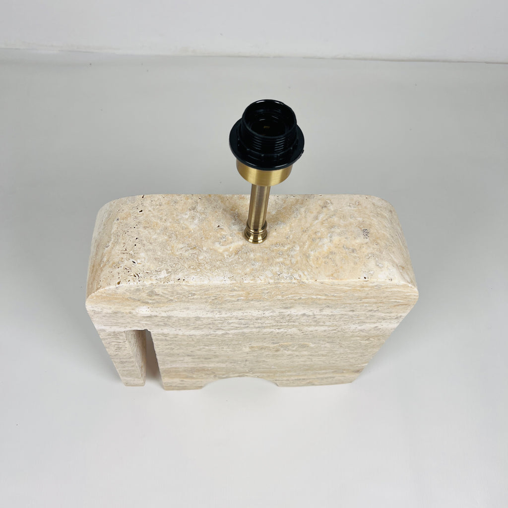 Elephant Travertine Table Lamp