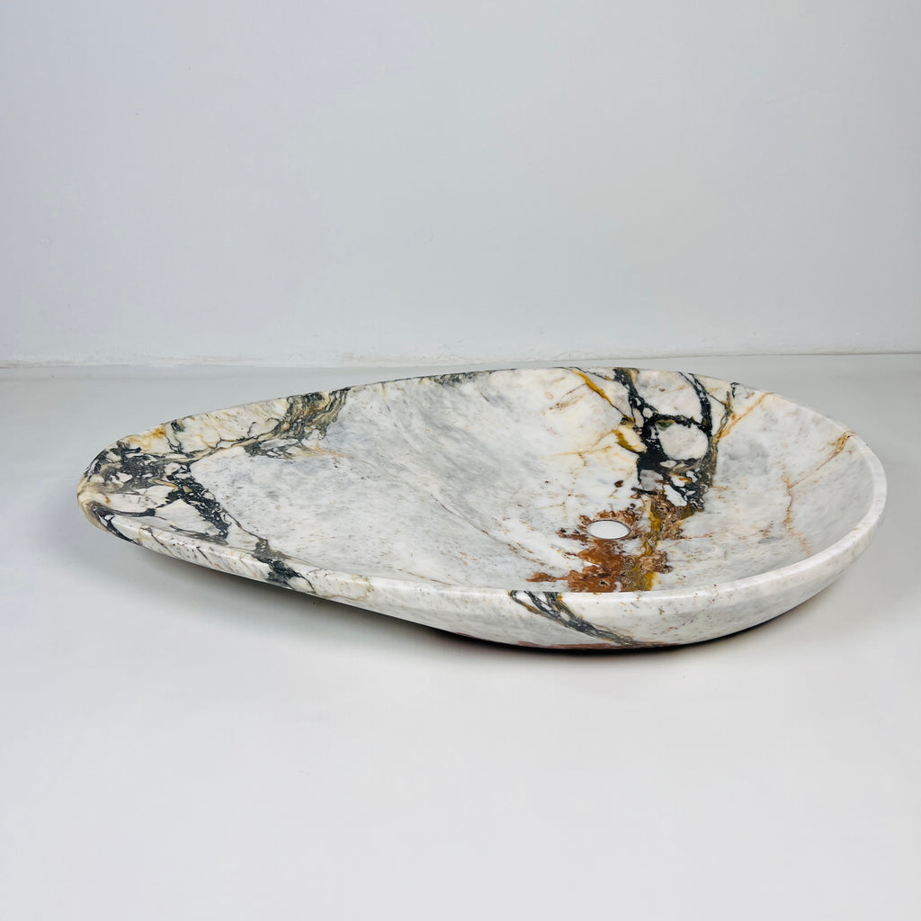 Drop Multi-Colored Grazed Marble Sink