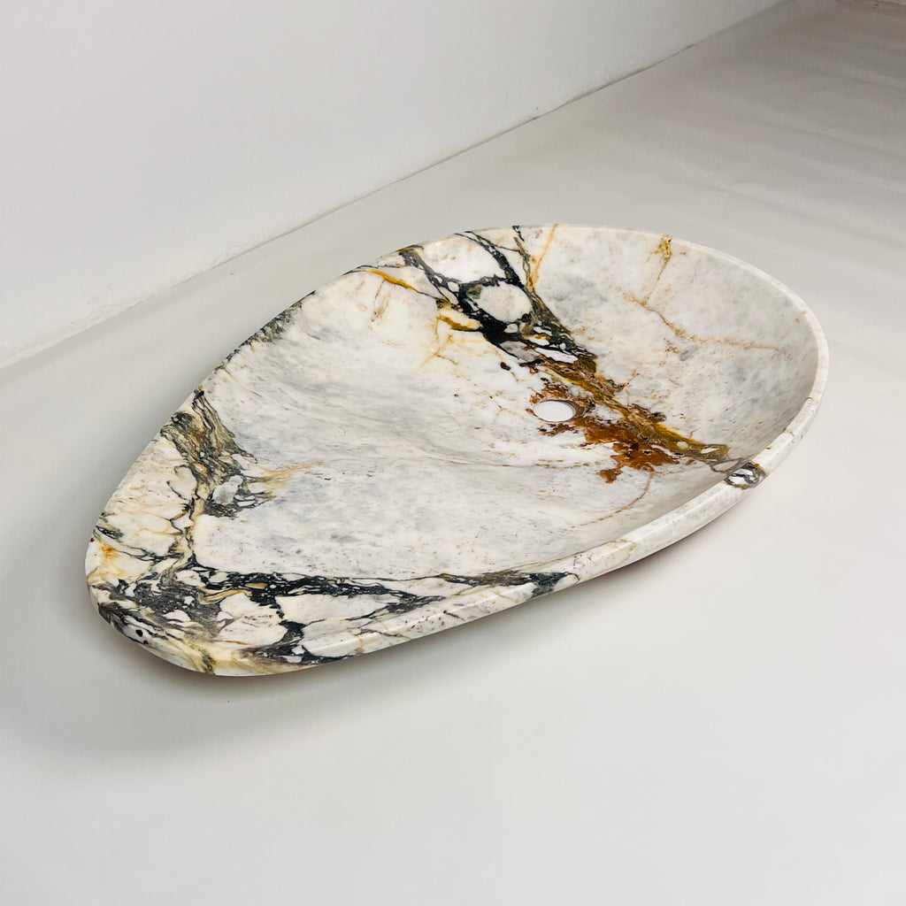 Drop Multi-Colored Grazed Marble Sink