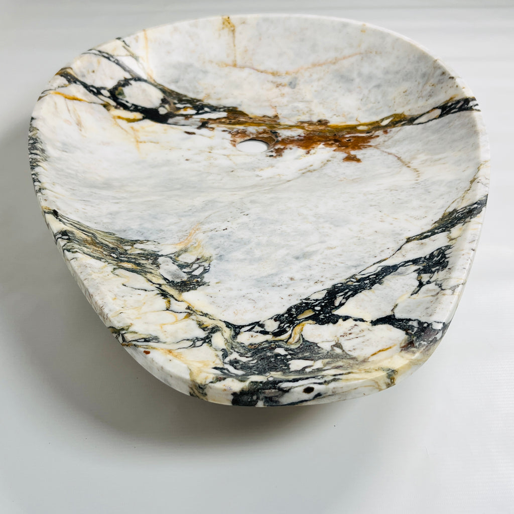 Drop Multi-Colored Grazed Marble Sink