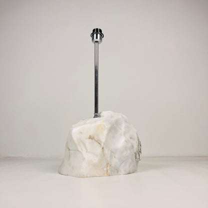 Wide Stone Base Lamp - Gray Commando