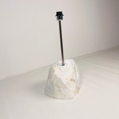 Wide Stone Base Lamp - Gray Commando