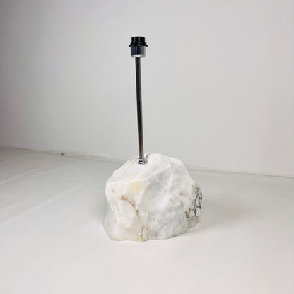 Wide Stone Base Lamp - Gray Commando