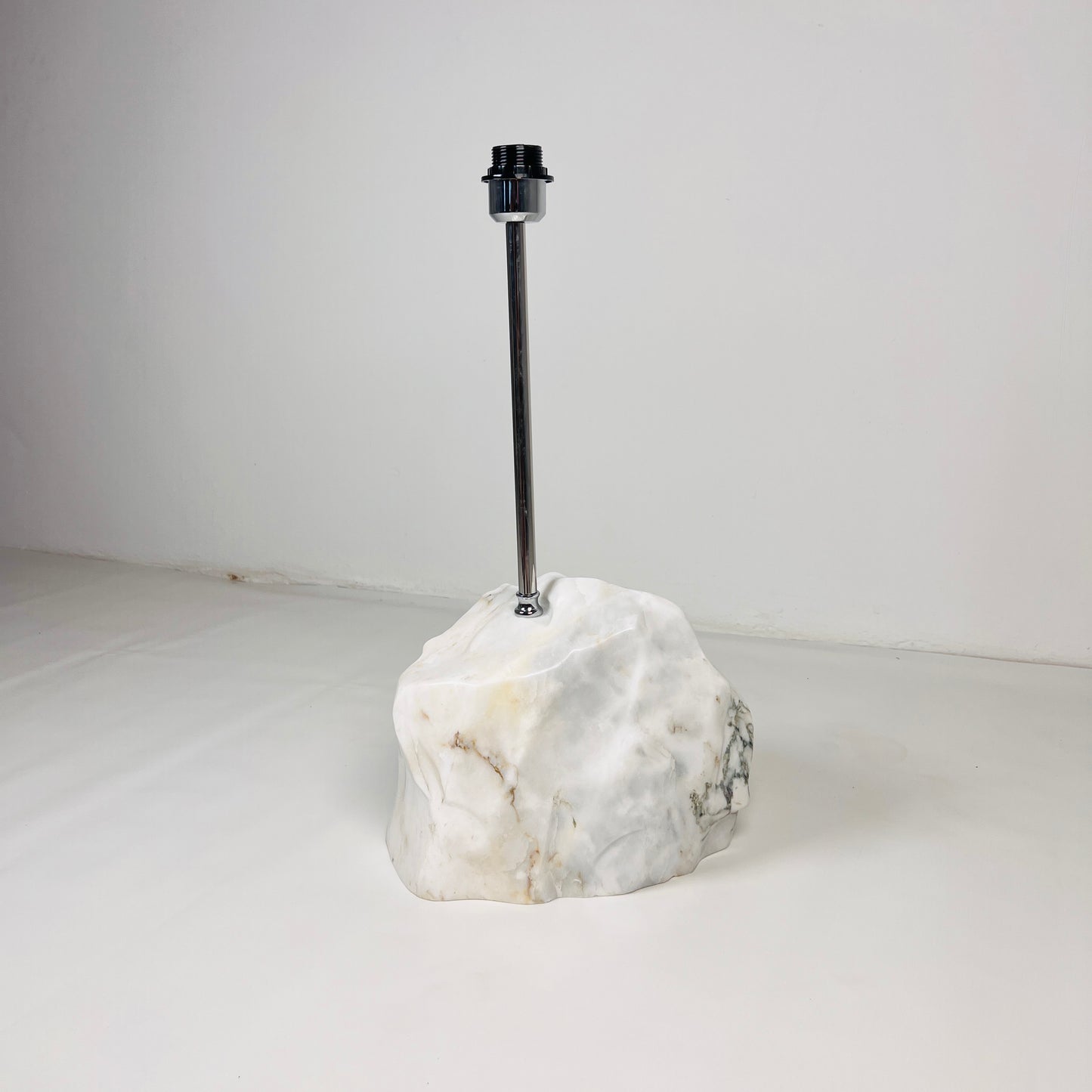Wide Stone Base Lamp - Gray Commando