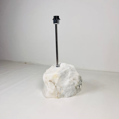 Wide Stone Base Lamp - Gray Commando