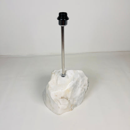 Wide Stone Base Lamp - Gray Commando