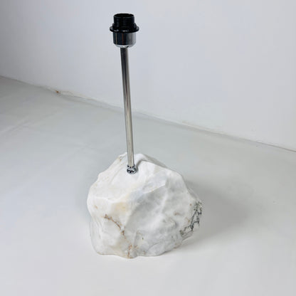 Wide Stone Base Lamp - Gray Commando