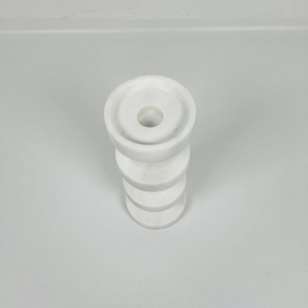 Stacked Disc Marble Candle Stand