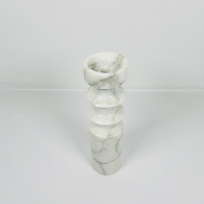 Dual Ringed Candle Stand - Gray