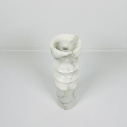 Dual Ringed Candle Stand - Gray
