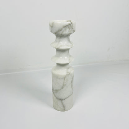 Dual Ringed Candle Stand - Gray