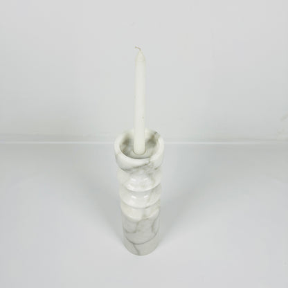 Dual Ringed Candle Stand - Gray