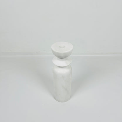 Collared Candle Stand - Gray