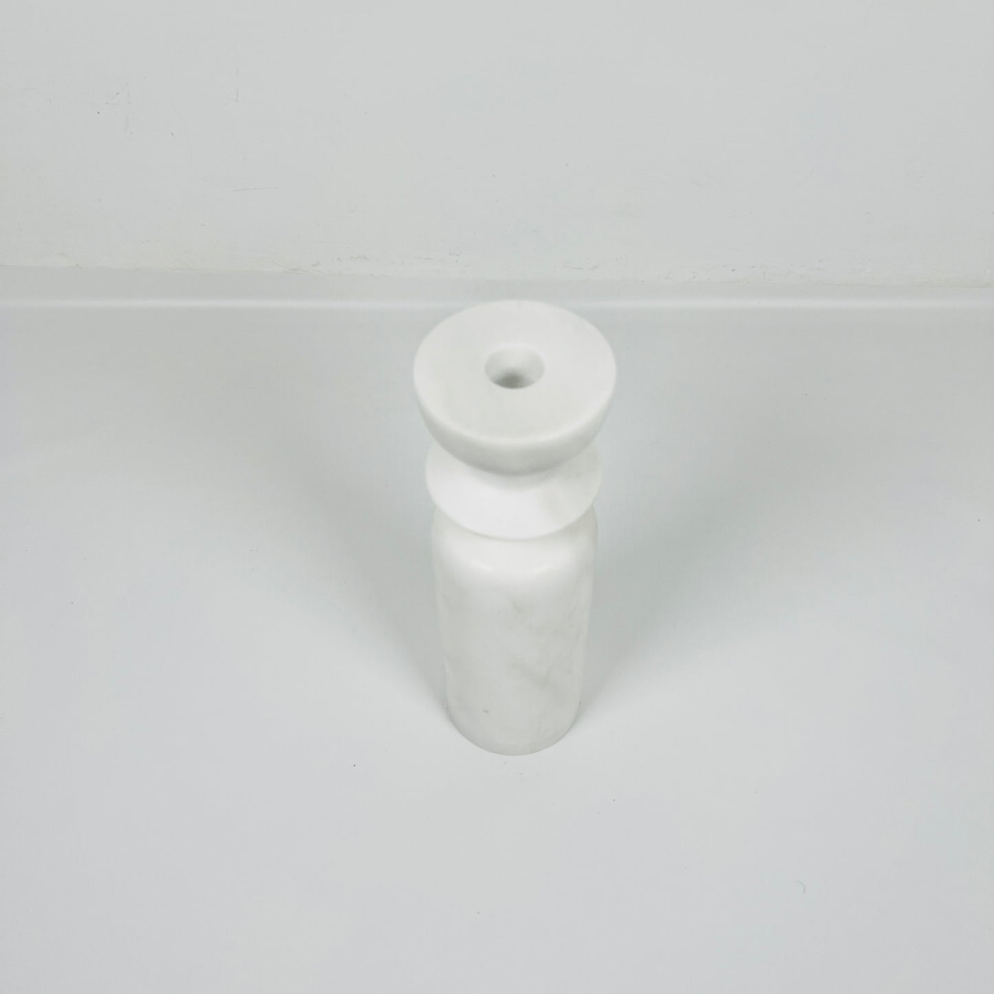 Collared Candle Stand - Gray