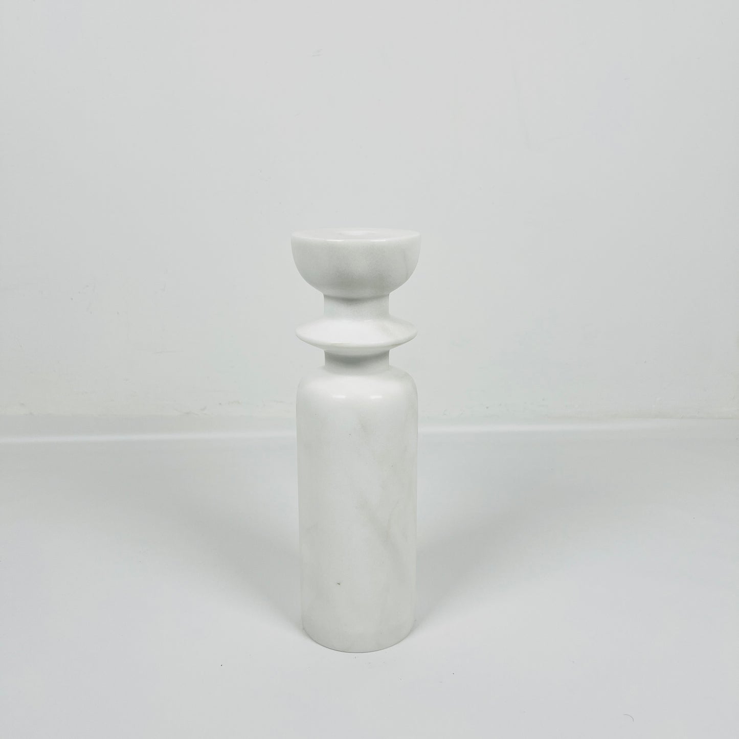 Collared Candle Stand - Gray
