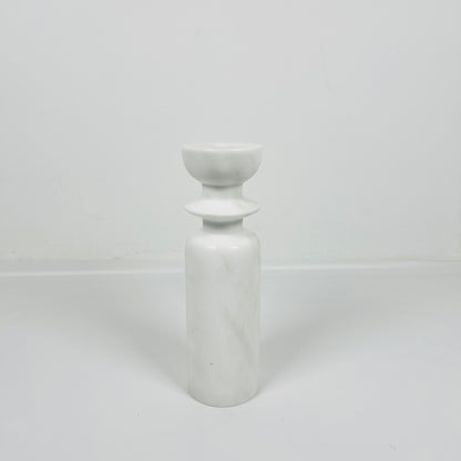 Collared Candle Stand - Gray