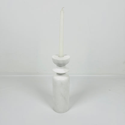 Collared Candle Stand - Gray