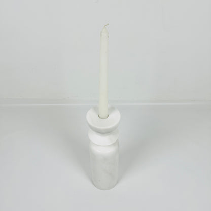 Collared Candle Stand - Gray